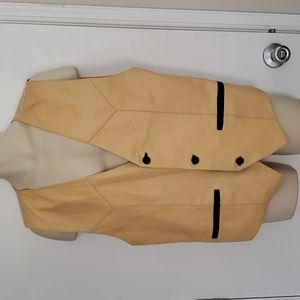 Vintage 4 Openers Leather Vest Size XL
